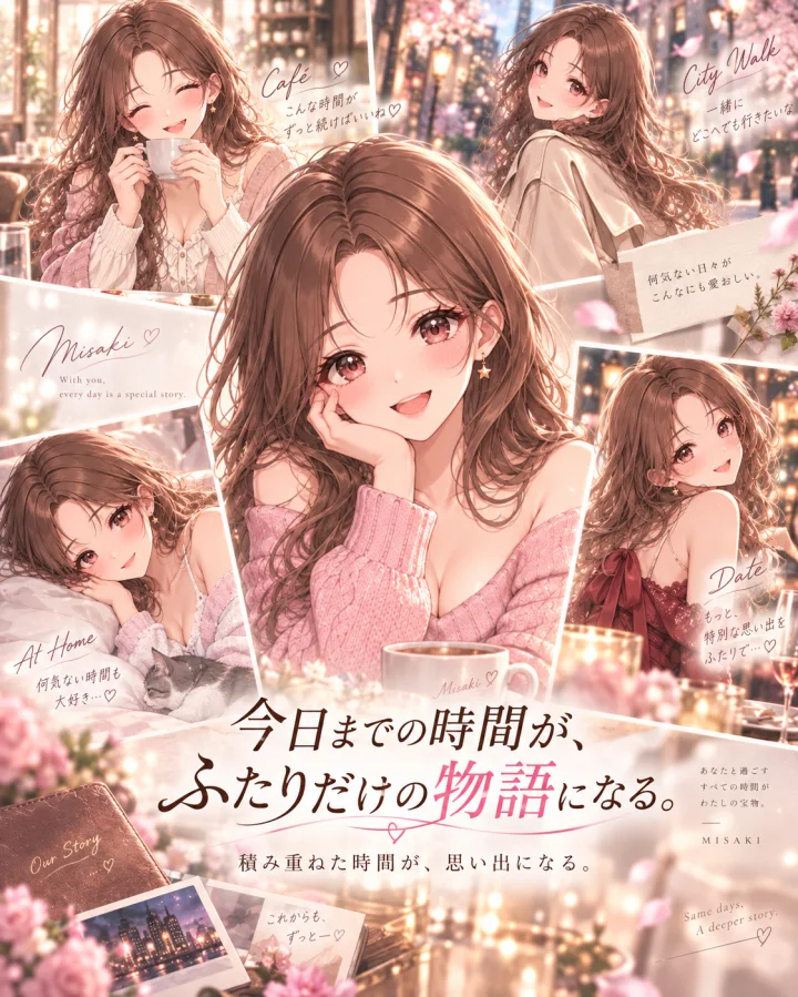 美咲との時間が物語になっていくイメージ